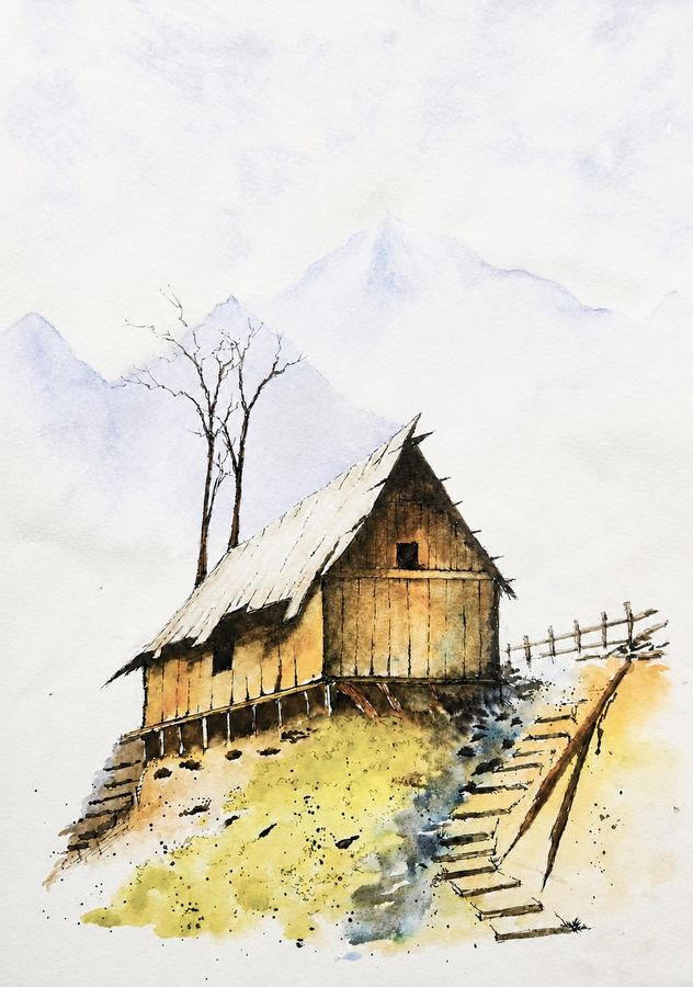Watercolour painting