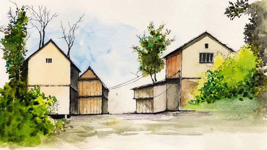 Watercolour painting