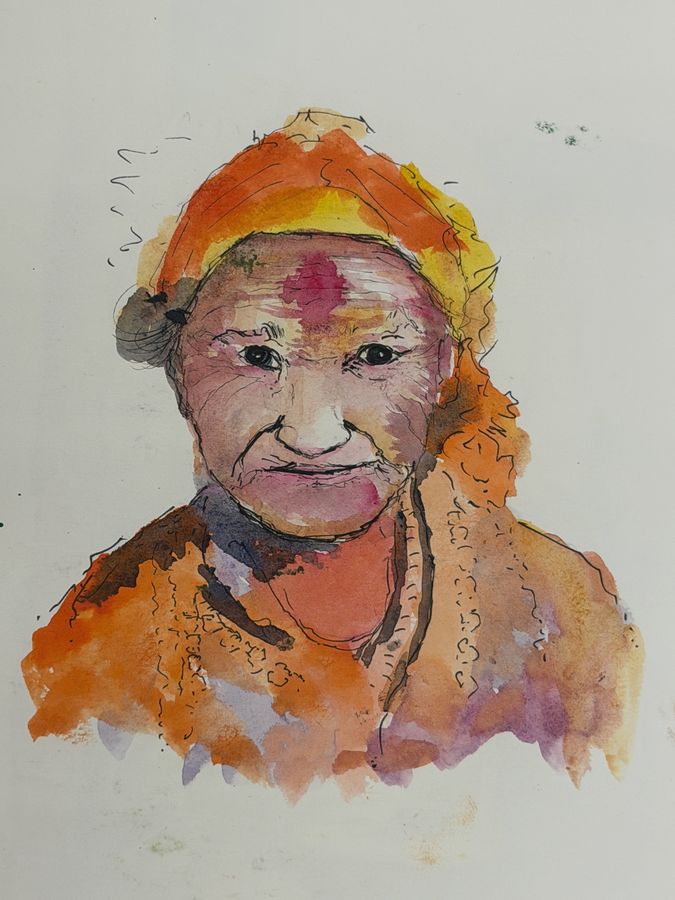 Watercolour painting